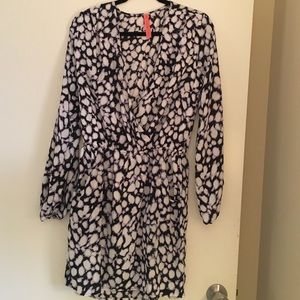 Eight Sixty patterned wrap dress